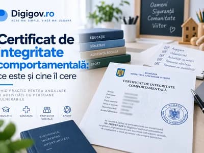 Certificat integritate comportamentala