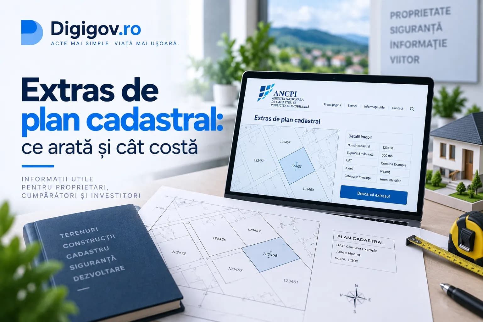 Extras plan cadastral